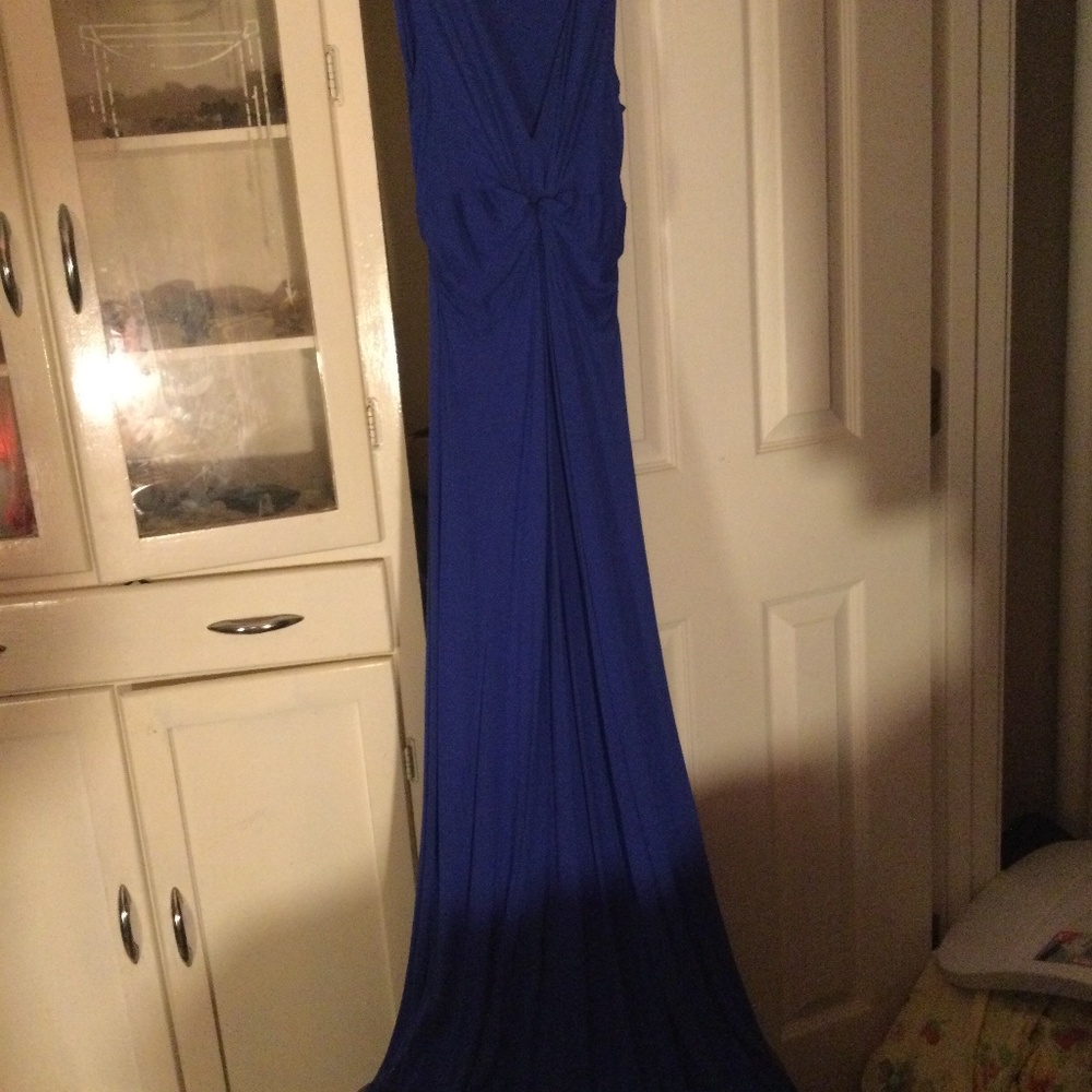 Dorothy Perkins full length sleeveless blue dress